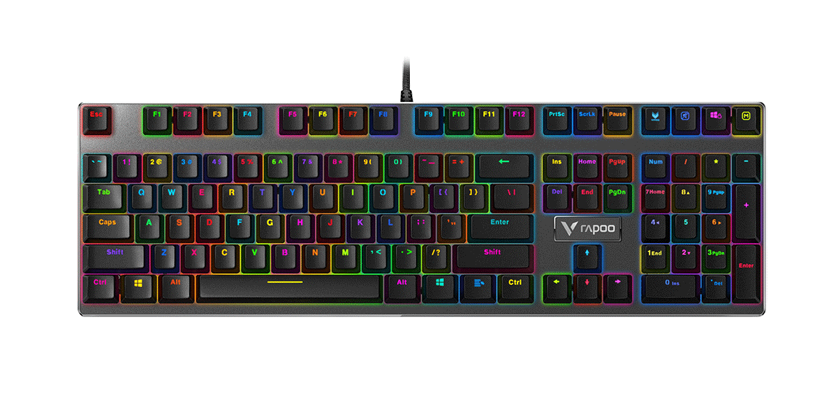 星途幻彩RGB背光游戏机械键盘 V700RGB合金版 商品展示图