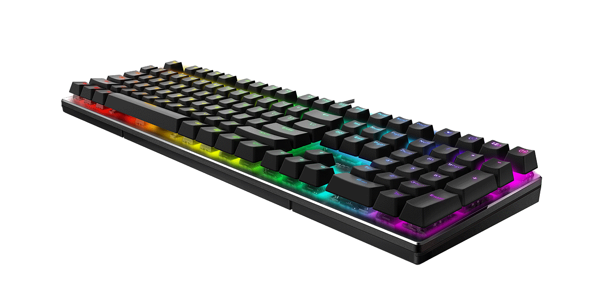 星途幻彩RGB背光游戏机械键盘 V700RGB合金版 详情配图