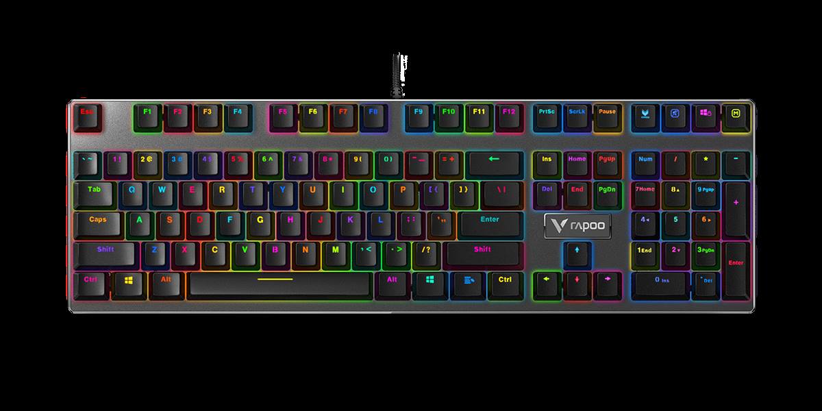 星途幻彩RGB背光游戏机械键盘 V700RGB合金版 商品展示图