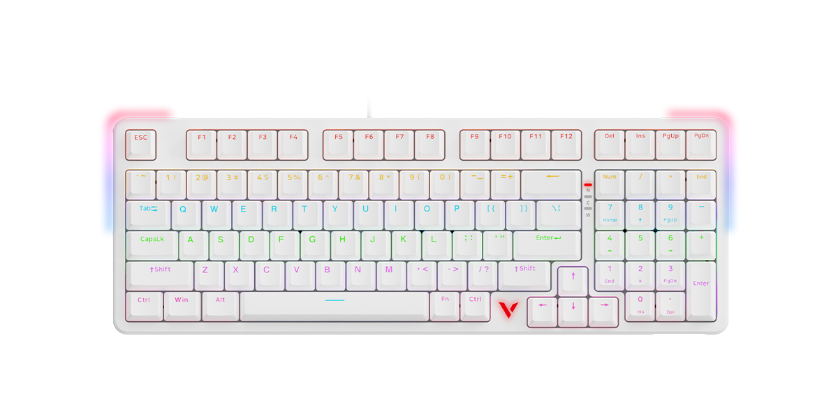 星途背光游戏机械键盘（双形态） V500PRO-98 商品展示图
