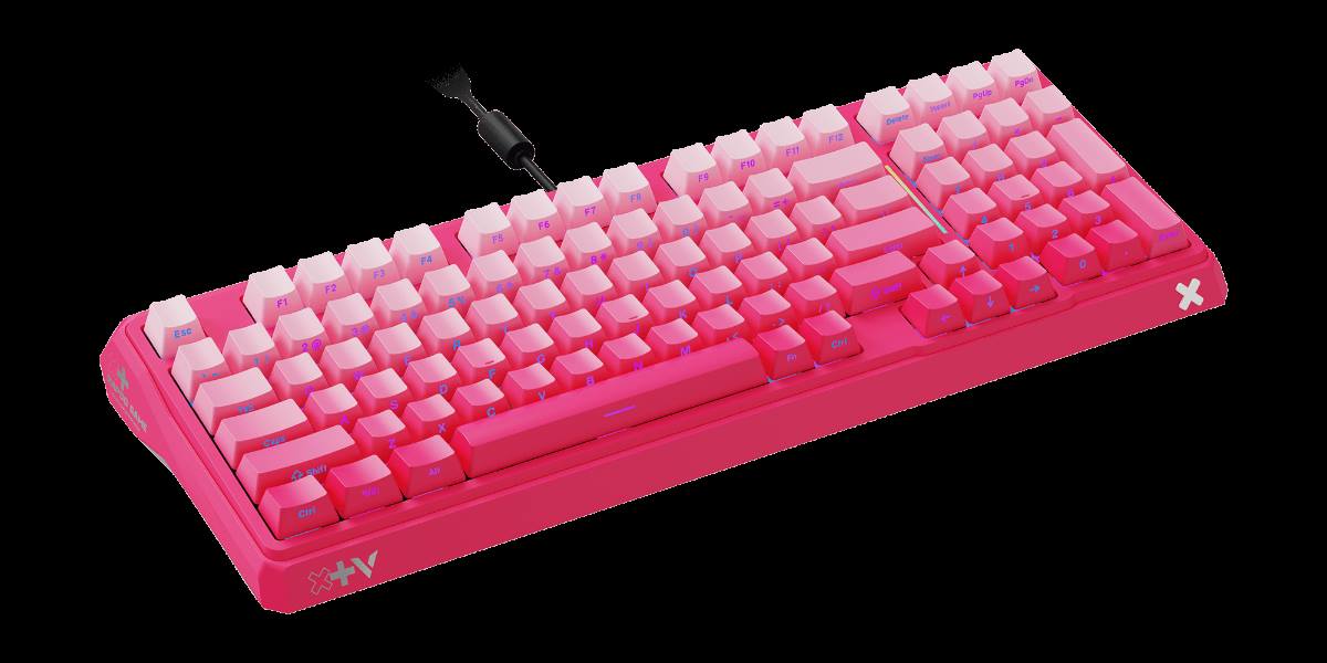 星途防水幻彩RGB背光游戏机械键盘 ESK750-98（渐变侧刻版） 产品主图