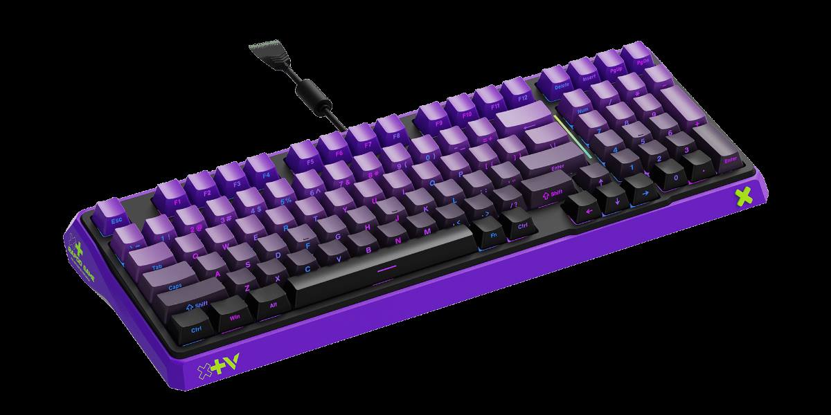 星途防水幻彩RGB背光游戏机械键盘 ESK750-98（渐变侧刻版） 产品主图