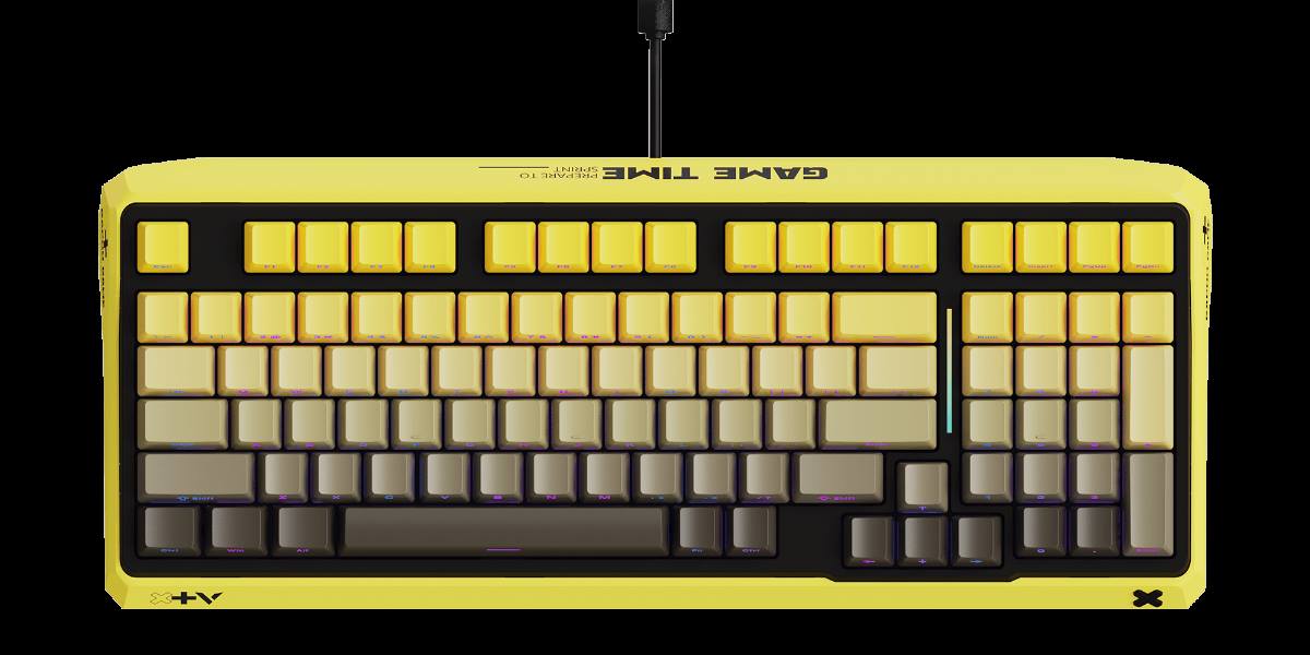 星途防水幻彩RGB背光游戏机械键盘 ESK750-98（渐变侧刻版） 商品展示图