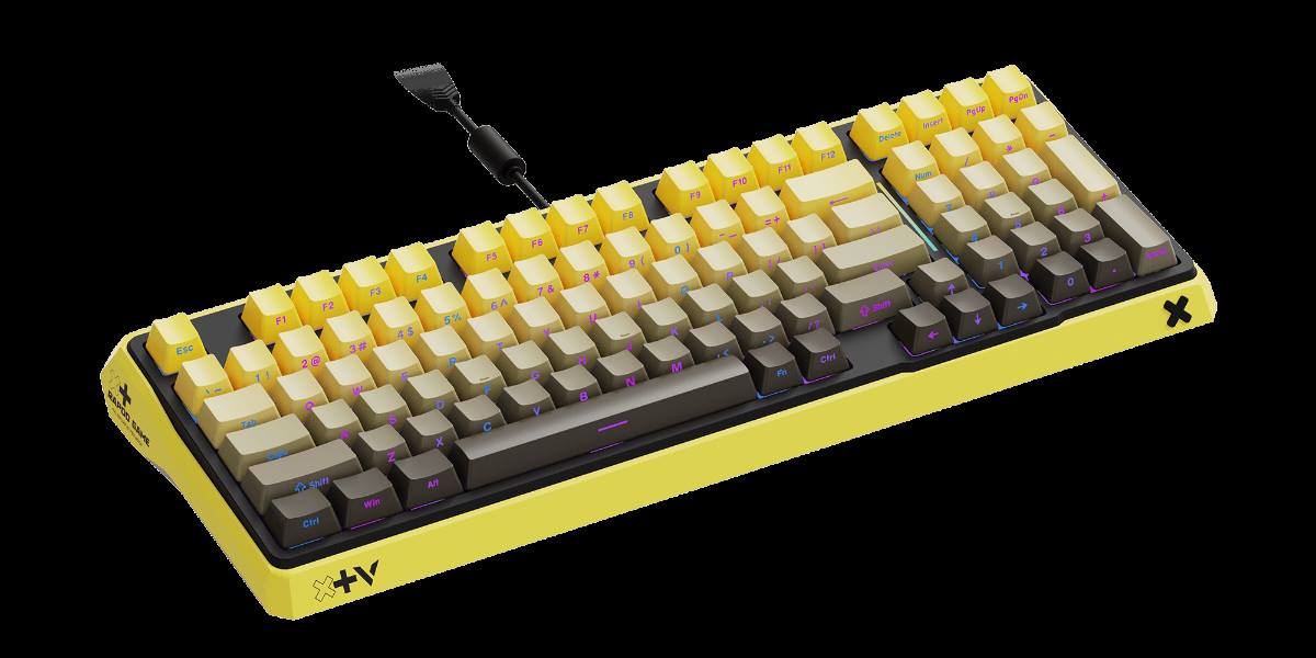 星途防水幻彩RGB背光游戏机械键盘 ESK750-98（渐变侧刻版） 产品主图