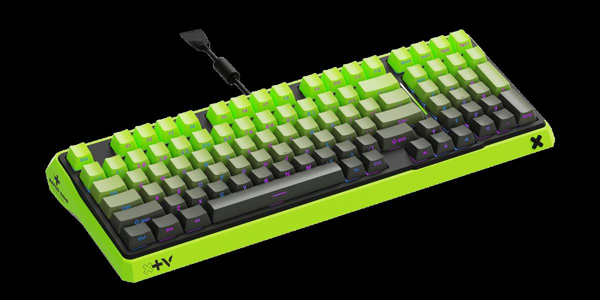 星途防水幻彩RGB背光游戏机械键盘 ESK750-98（渐变侧刻版） 产品主图
