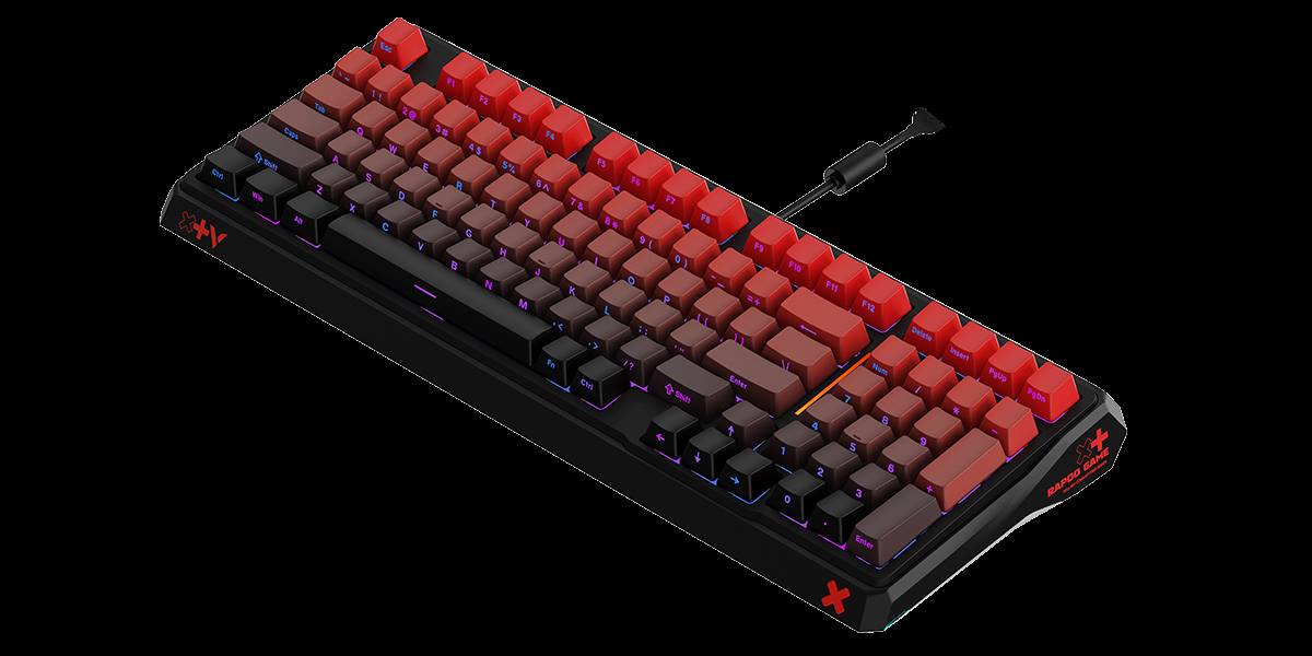 星途防水幻彩RGB背光游戏机械键盘 ESK750-98（渐变侧刻版） 详情配图