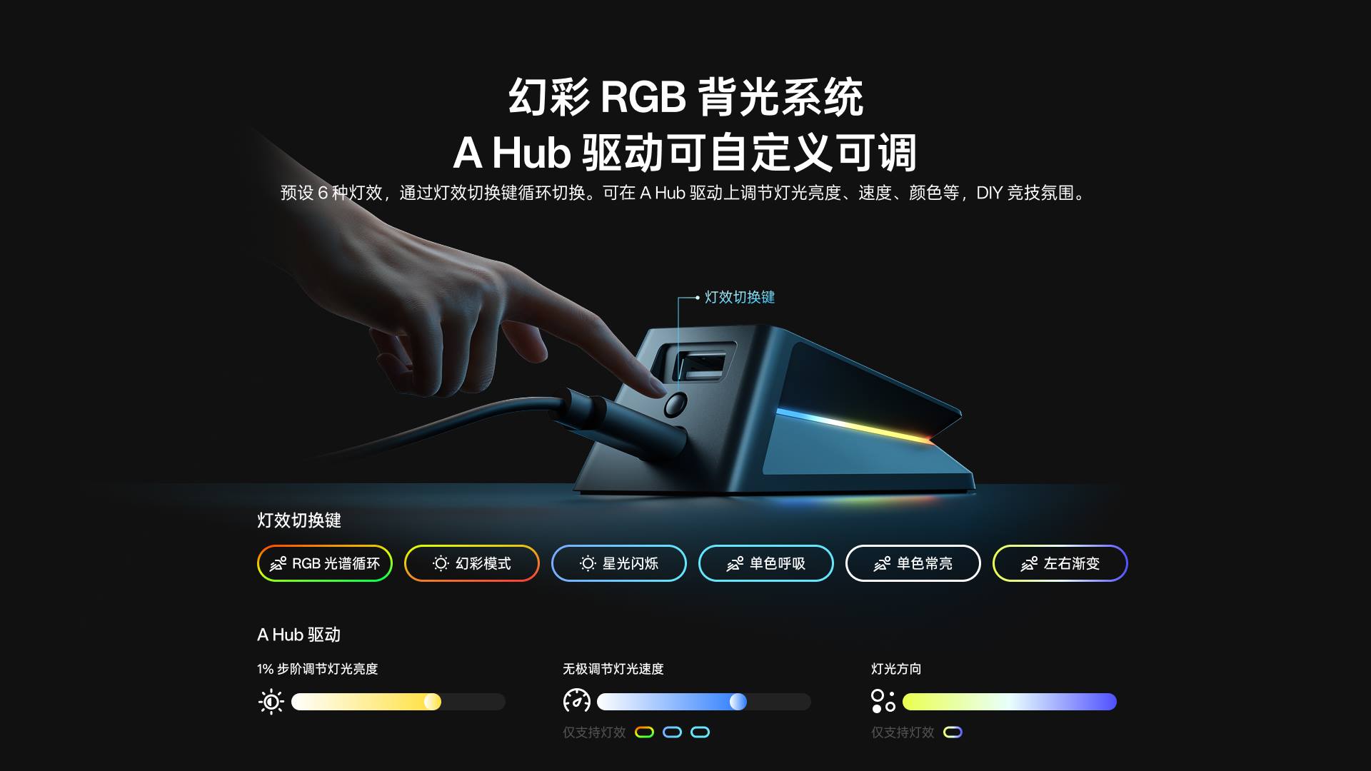 星途幻彩RGB背光触点充底座（带触点充模块） P5 PLUS 详情配图