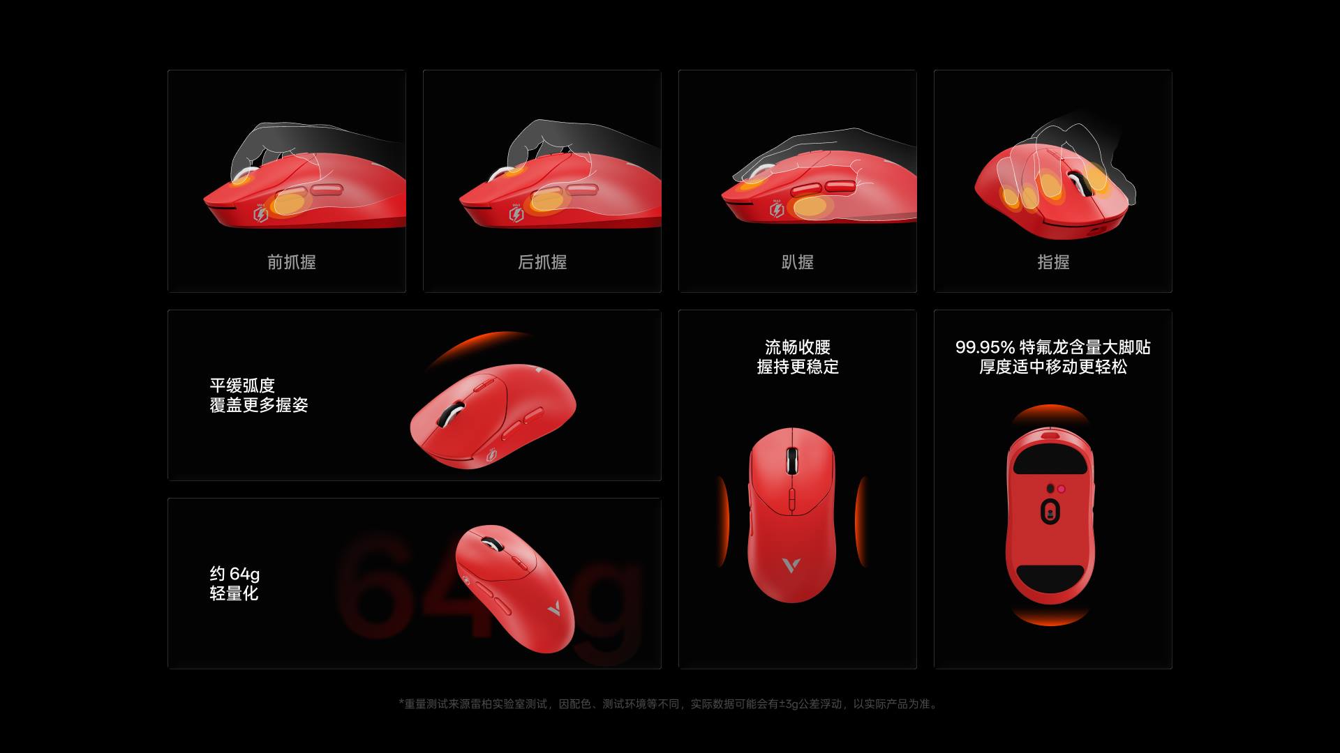 星途双模轻量化无线电竞游戏鼠标-中大手型 ESM612MAX 详情配图