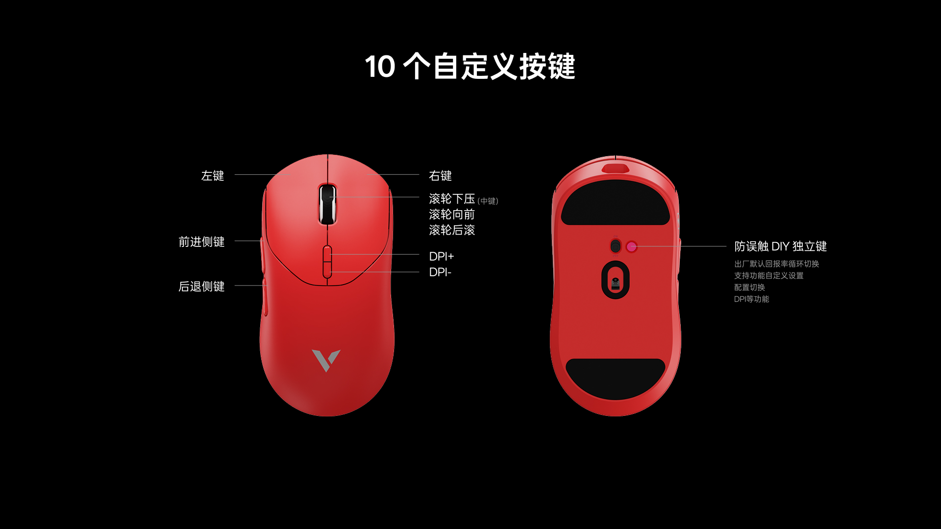 星途双模轻量化无线电竞游戏鼠标-中大手型 ESM612MAX 详情配图